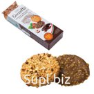 Печенье БИСКОТТИ (Россия) с фундуком, шоколадом и вафельной крошкой, сдобное, 100 г
