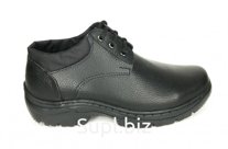 Ботинки мужские охранника низкие, хром, с мягким кантом, высота 12 см ТЭП