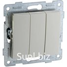 Выключатель 3-кл. СП Bravo 10А IP20 250В механизм беж. GUSI С10В3-003