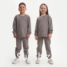 Костюм детский (свитшот, брюки) KAFTAN Basic line, размер 34 (122-128 см), серый