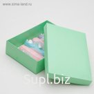 Коробка картонная без окна, мятная, 21 х 15 х 5 см