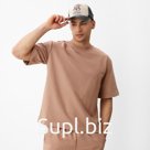 Футболка мужская из органического хлопка MINAKU REGULAR FIT: бежевая, р-р 50