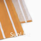 Простыня евро «Этель» Mustard stripes, 220×240 см, хлопок 100%, поплин