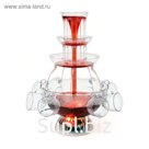 Фонтан для вина GASTRORAG WF03, помповый, 3 л, 3 яруса, 6 чашек из акрила, подсветка