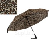 Women's automatic umbrella, leopard print
