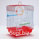 Клетка для птиц укомплектованная Bd-1/2q, 30 х 23 х 39 см, красная