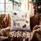Наволочка декоративная «Этель. Snow forest» 40×40(±4) см, 100% хлопок