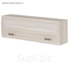 Полка навесная с фасадом ПФД, 1000 × 290 × 320 мм, цвет карамель / карамель