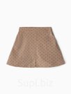 Юбка детская Крошка Я «Горошек», рост 86-92 см, бежевая
