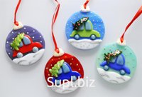 Christmas tree ball pendant/New Year's souvenir/fusing