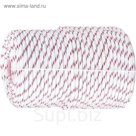 Фал "Сибртех" плетёный полипропиленовый с серд,, 8 мм, L 100 м, 16-прядный
