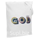 Холщовая сумка «Новый GOD» белая