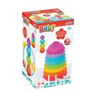 Логическая пирамидка 4 в 1, тарелочки, шарики