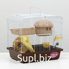 Клетка для мелких грызунов, 27 х 21 х 26 см, эмаль, микс цветов