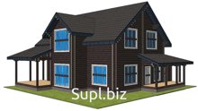 Дом 15400х15400 из клееного бруса 200х200