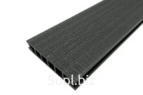 Террасная доска Deckron (Декрон) WoodLike с 3D тиснением, 153*28*6000мм, антрацит, П7