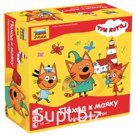 Игра-ходилка настольная детская «Три кота. Поход к маяку», игровое поле, фишки, жетоны, ЗВЕЗДА, 8769