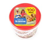 П/Ф мясной из мяса птицы мелкокусковой мясокостный ШАШЛЫК НА ПИКНИЧЕК охл. 0,9 кг