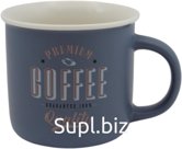 Mug 380ml Premium coffee Color: dark blue Material: porcelain