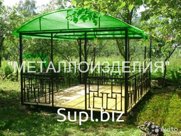 Беседка металлическая с поликарбонатом