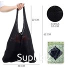 Сумка-авоська хозяйственная, клетка 0.5 см, чёрная