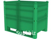 Контейнер пластиковый 1200х800х950 зеленый, сплошной, арт. EcoLine-650 зеленый, код: 20796
