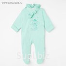 Утепленный комбинезон Plush elephant, цвет св.зеленый, рост 80