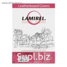 Обложки 100 шт. Lamirel Delta A4, картонные, с тиснением под кожу, цвет: черный, 230 г/м