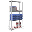 Стеллаж Практик MS 200KD 2000*1000*600мм, 4 полки, серый комплект