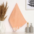 Полотенце махровое Этель цвет персик 30х60см, 350 г/м2, 70% хлопок,30% бамбук