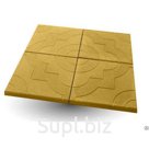 Тротуарная плитка "Фантазия 300х300х30", цвет жёлтый