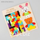 Набор головоломок «Пазл + животные» 0,5×30×30 см