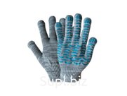 Перчатки Х\Б 13 класс вязки, 6-ти нитка, меланж с ПВХ «Трек", (шт.) Артикул: -644597