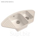 Мойка кухонная из камня Granfest ECO-14, 930х500 мм, цвет белый