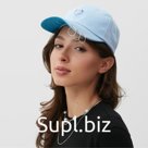 Кепка женская MINAKU с кольцами, цвет голубой, размер 56-58