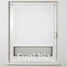 Штора рулонная BRABIX 55×175 см, текстура - лён, защита 55-85%, 200 г/м2, белый S-5, 605980