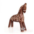 A chestnut horse with a "Tomsk pattern"