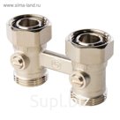 Узел нижнего подключения радиатора STOUT SVH-0002-000020, 3/4", двухтрубная система, прямой