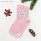 Носки "Любовь" (вид 2) размер 36-39, 10% ш.крол., 40% ш.овеч., 50% акрил