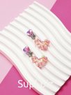 Серьги-клипсы детские «Выбражулька» единорог с сердцем кристалл, цветные