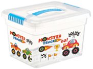 Ящик для хранения Kid's Box с ручкой 5л Машинки