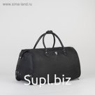 Сумка дорожная на колёсах, отдел на молнии, цвет чёрный