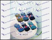 Краги детские мембрана,флис,тиксулейт р.р 8-10 лет 12 шт в уп микс