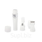 Триммер Bradex KZ 0541, женский, многофункциональный, 4 насадки, 1хААА, белый