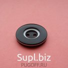 Пуговицы пластик на прокол / арт. ВР 20 черная
