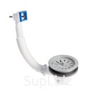 Выпуск Aquant, 3 1/2", с пластиковой решеткой d=115 мм, с прямоугольным переливом