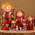 Матрёшка 7-ми кукольная "Лара" , 23-25см, ручная роспись.