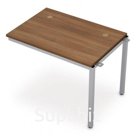 Брифинг-приставка, цвет темный дуб + алюминий