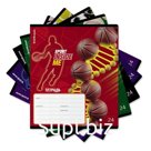 Тетрадь 24 листа в линейку, ErichKrause Sport DNA, обложка мелованный картон, УФ-лак, блок офсет 100% белизна, МИКС