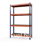 Стеллаж металлический Профи-Т 2000x1240x455 мм. Ярусы: оцинк. мет. перф.  4 шт.